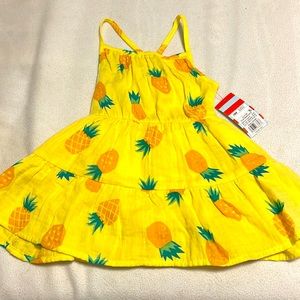 Baby girl Cat & jack pineapple dress. Never worn Size 18M